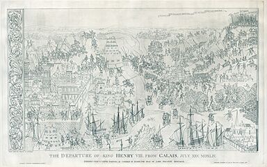 Departure of King Henry VIII from Calais July XXV MDXLIV