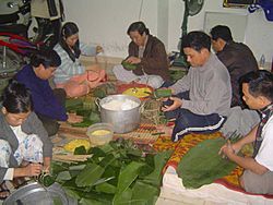 Goi banh chung