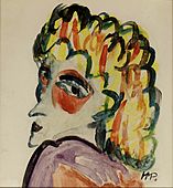 Hermann Max Pechstein Fraukopf 1911c