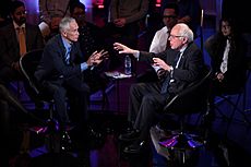 Jorge Ramos & Bernie Sanders by Gage Skidmore