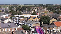 Looking north from St. Mary's church, Whittlesey