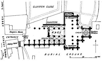 Melrose.Abbey.ground.plan