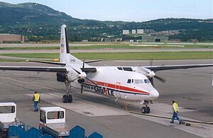 Norwegian Air Shuttle F50 at Trondheim