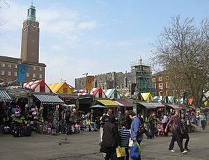 Norwich City Market - geograph.org.uk - 1259414