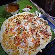 Onion Chilli Tomato Uthappam