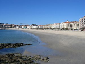 Beach of Sanxenxo.