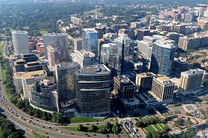 Rosslyn aerial view, September 2018