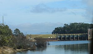 Talquin Dam on Lake Talquin from SR20