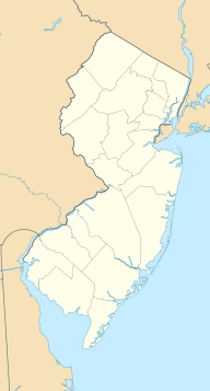 Location of Farrington Lake in New Jersey, USA.