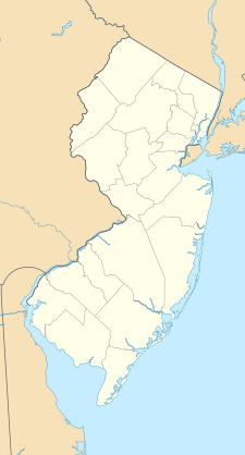 Map showing the location of Cape May