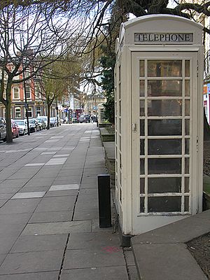 White payphone