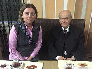 Yıldız Yazıcıoğlu and Devlet Bahçeli