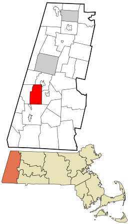 Location in Berkshire County and the state of Massachusetts.