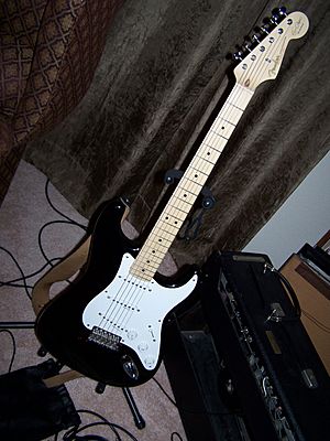 Black fender stratocaster