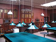 Dunedin Club, New Zealand interior, Billiard Room