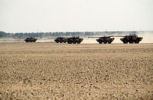 French AMX-10RC in the desert