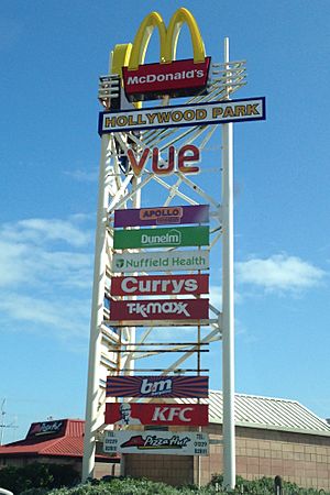 Hollywood Park sign, Barrow