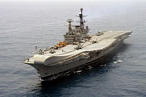 INS Viraat front view