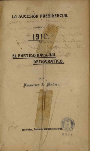 La sucesión presidencial en 1910