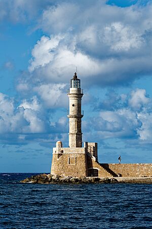 Lighthouse of Chania in November