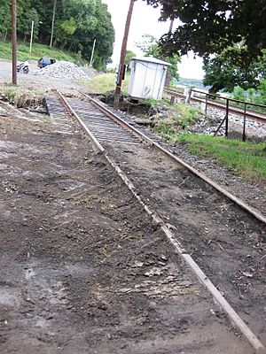 Milton Railroad Station siding