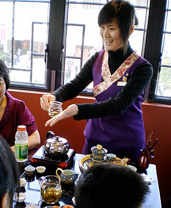 Ngong Ping Tea House Demonstration