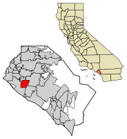 Location of Fountain Valley in Orange County, California