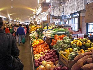 Produce vendor at West Side Market