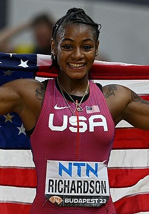 Sha'Carri Richardson Budapest 2023 (cropped).jpg