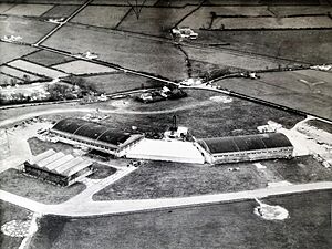 Silloth Factory arial photo