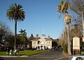 City Hall of Sonoma, which stands at the center of Sonoma Plaza.