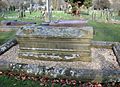 St Peter's Churchyard, Edensor - grave of William Cavendish, 6th Duke of Devonshire