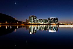 Tempe Town Lake at night