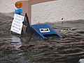 USPS box toppled, sidewalk closed