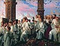 William Holman Hunt - May Morning on Magdalen Tower