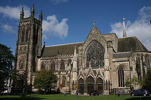 All Saints' Church Leamington Spa, from the churchyard 2012.jpg