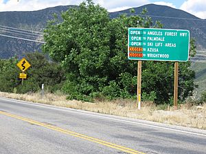 Angeles Crest Highway entrance 2019b