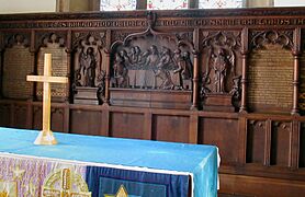 Baslow. St Anne's Church, reredos