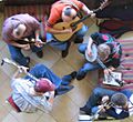 Bluegrass group jamming