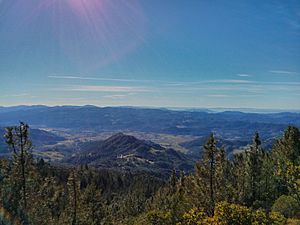 Calistoga from mt st helena