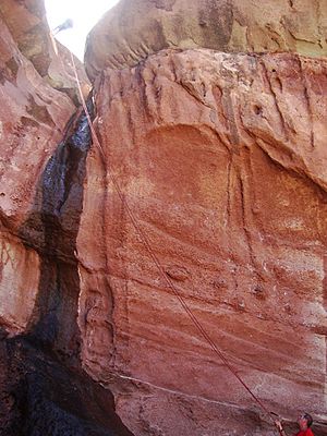 Canyoning in Atuel´s Canyon, San Rafael, Argentina