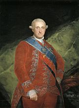 Carlos IV de rojo