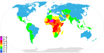 Countriesbyfertilityrate