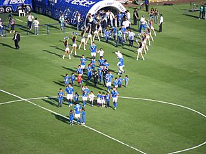 Cruz Azul Team läuft auf