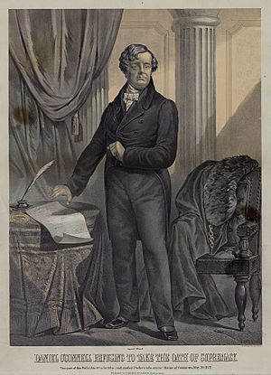 Daniel O'Connell, refusing to take oath of supremacy