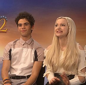 Dove Cameron and Cameron Boyce talking about Descendants 2