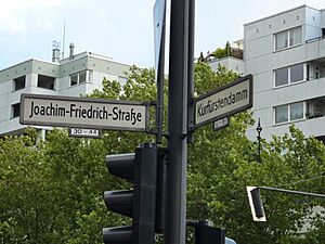 Joachim-Friedrich Strasse street sign, Berlin