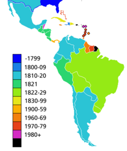 Latin American independence countries