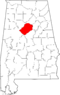 Map of Alabama highlighting Jefferson County.svg