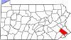 State map highlighting Montgomery County